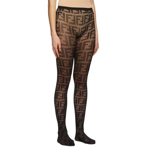 fendi tights logo|fendi sheer tights.